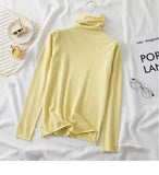 Turtleneck Sweaters 2021 Autumn Winter Sweater Knitted Pullover Long Sleeve Women Sweaters Tops Jumper Pull Femme