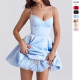 Summer Women's Babes Slings Body-Daughted Princess Ponmped Dress Dress Dress