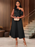 Shoulder Collar High-Rise Dress Party Party
