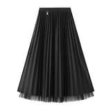 Wear 100-Fold Skirt Half Body Autumn And Winter Large-Size A Skirt 2025 New Belly Skirt