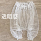 Women Design Blusas Sweet See-through Lolita New Thin Korean Fashion Summer 2021 Hollow Out Slim Harajuku Teens Pure