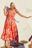 Summer Women's New Commuting Sleeveless Hot Girl Prints Long Sling Dress