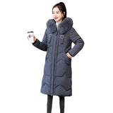 Large Size Medium Long Cotton-Padded Clothes Women 2021 New Cotton Clothes Women's Fat Mm Loose Thin Cotton-Padded Jacket And Fat-Outfit
