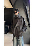 Selling Collar Velvet Version Of The Locomotive Leather Men's Autumn And Winter Leisure Leisure Loose Senior Sense Men's Jacket