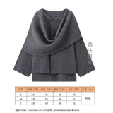 Women's Autumn New Asymmetric Scarf Short Loose Knit