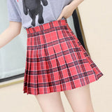 Plaid Skirt Plus Size Mini Skirts Womens 2020 High Waisted Falda plisada Harajuku Style School Uniform Shirt Big