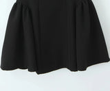 Black Tie Up Strap Corset Mini Dress-Outfit
