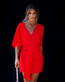 Women's Clothing 2025 Summer New Pure Color Temperament Elegant Irregular Dress Dress