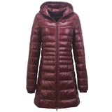7XL Ultra Light Down Parka Winter Coat Female Women Duck Warm Long Feather Puffer Light Jacket Plus Size Outerwear