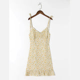 Summer's New Slim Lanyard, Strap, Low Neckline, Leaky Back Dress, Hip Skirt, Women's Dress-Outfit