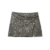 Homemade New Women's Clothing Balls And Tablets Double-Pearl Miniskirt