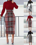 Independent Station Autumn Fashion Printing New Style Dress Women's Spot-Outfit