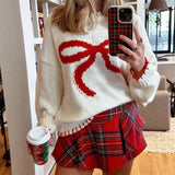And Winter Button Design With Shoulder Sleeves Stifling Knitted Round-Neck