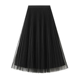 Wear 100-Fold Skirt Half Body Autumn And Winter Large-Size A Skirt 2025 New Belly Skirt