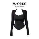 Design Long-Sleeved T-Shirt Women 2025 Autumn High-End Feeling Thin Chic