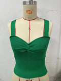 Toloer New Sweater Belt Vest Inside The Knot V Neck Without Sleffowed Wear Bottom Strapless Top Female-Outfit