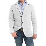 Toloer Men's Casual Knit Cardigan Sweater Fashion Men's Long Sleeve Pocket Cardigan Knit Sweater Men's