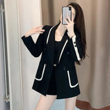 Toloer Jacket Female Autumn New Temperament Slim Small Design Sense Small Suit Jacket Small Tide-Outfit