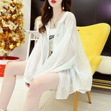 Ice Silk Sunscreen Coat Women's Lace Net Red 2025 New Thin Air Breathable Street Sunscreen