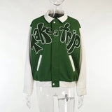 Green Zipper Jacket-Outfit