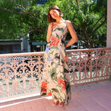 French Retro Dress Print Slings For Women In 2025