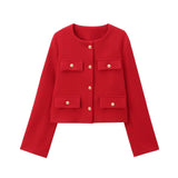 Women's Autumn And Winter Fashion New 15 Color Jacket Small Scent Style Short Suit
