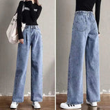 Dress High Waist Women's Fashion Jeans Girl Women's Wide Leg Pants Women's Jeans Jeans Bagged Women's