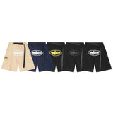 Style CORTEIZ Alcatraz Printing Work Clothes Leisure Shorts High Street Leisure Multi-Pocket Men's And Women's Shorts-Outfit