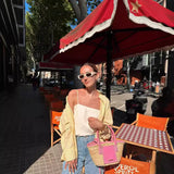 Temperament Women's Summer Cardigan Long-Sleeved Top S懒 Lazy Wind Casual Decoration Silt