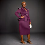 Fashion Suit Lidance Two Dresses Elegant Wind Professional Commuter High Waist