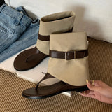 And Clamped Cool Boots Short Boots Women's Shoes 2025 New Summer With Skirt Cardy Western Boots
