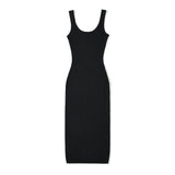 Trendy Women's Dress Fashion Temperament Solid Color Tight Spicy Girl Hip Skirt Sleeveless Back Skirt-Outfit