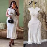 Small Fragrant Wind Metal Collar Collar Repair Long-Sleeved Knitted Shirt Women High-Waist Casual Pants Two