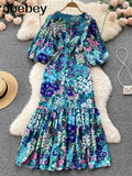 Women Summer Dress 2022 Zipper Slim Korean Style Vacation Beach Elegant Ladies A Line Long Dresses Robe
