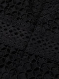 Embroidery Dresses For Women Round Neck Lantern Sleeve High Waist Folds Vinage A Line Dress Female Autumn Fashion