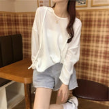 Toloer And Autumn 2023 New Korean Version Loose Lazy Wind Thin Hoodie Hoodie Female Tide Ins Long Sleeve