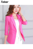 Women Single Button Blazers Business Office All-match Simple Temperament Soft Fashion Elegant Casual Work Streetwear