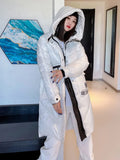 Winter Down Coat Women 2022 Long Parka Warm Winter Snow Jacket Casual Thick Hooded Black Puffer Jacket Bright