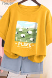 100% Cotton L-6XL T Shirt Plus Size Tshirt Short Sleeve Solid Women Top Summer Print Couple O Neck Oversized T