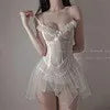 Tiffin Lingerie Autumn New Sexy Mesh Yarn Perspective Lace Hot Pure Teasing Slings Aja Syringe