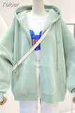 Sweater Women Long-Sleeve Hooded Jacket Zipper Soft Simple Korean Long-Sleeved Hooded Cardigan Sweatshirt