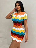New Ramming Polo Collar Knitted Bag Hips Fashion Sweater Repair