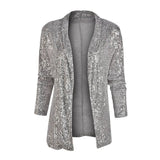 2025 New Sleeve Long Sleeve Temperament Long-Sleeved Small Suit Collar Solid Color Coat