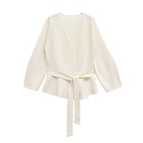 Homemade New Women's Classic Fashion With Belt And Shoulder Knitting