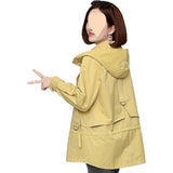 Small Mother Trench Coat Female 2024 Spring And Autumn New Foreign Style Middle-Aged Mother Dress Korean Version Loose Thin Coat-Outfit