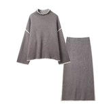 Homemade New Women's Dress Clamming Side Knitted