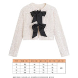 2025 New Women's Fashion Casual Bow Tie With Small Fragrant Knitted Cardigan