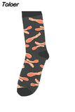Funny Chilli Space Poker Pattern Socks Men Japanese Style Harajuku Happy Socks Casual Comfort Skateboard Hip Hop