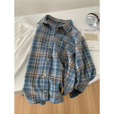 Plaid Shirt Women 2025 Spring And Autumn New Loose Lazy Trinkets