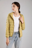 New Seamless High-End Down Jacket Women's Short Thin Autumn And Winter Hooded Outdoor Sports Large Size Coat Tide-Outfit